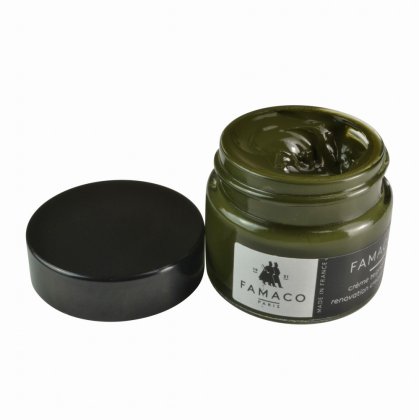 Shoe-String Famaco Leather Dye Cream - Green Khaki, 15ml