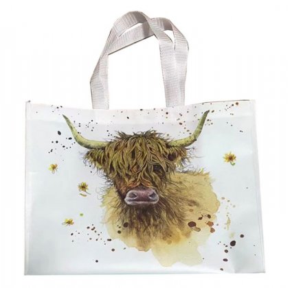 Jan Pashley Highland Coo Cow Reusable Shopping Bag