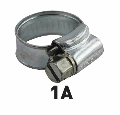 Faithfull 1A Hose Clip - Zinc MSZP 22 - 30mm