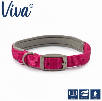 Ancol Padded Pink Dog Collar - Extra Large