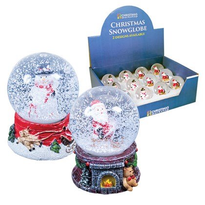 The Christmas Workshop Christmas Snow Globe - Assorted