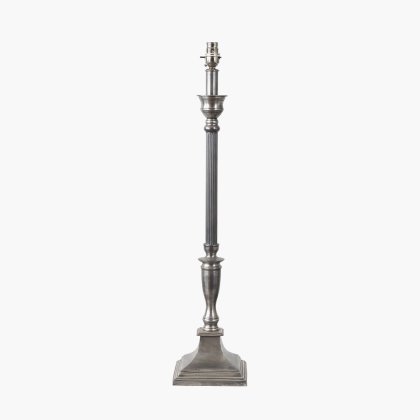 Pacific Lifestyle Canterbury Antique Silver Metal Table Lamp Base