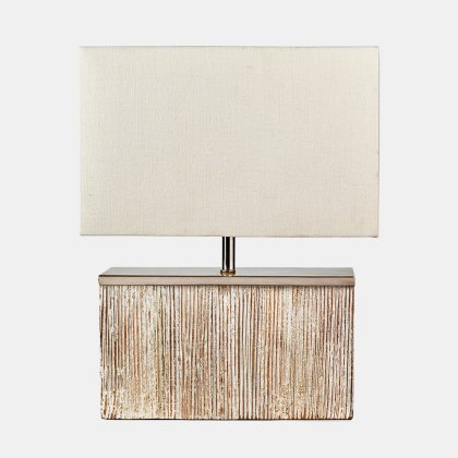 Pacific Lifestyle Hampton White Wash Wood Table Lamp