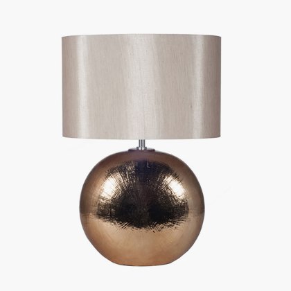 Pacific Lifestyle Alpha Textured Ceramic Table Lamp - Bronze