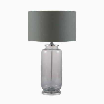 Pacific Lifestyle Vivienne Ombre Glass Table Lamp - Grey