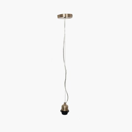Pacific Lifestyle Champagne Contemporary E27 Electrified Fitting