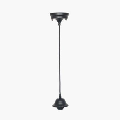 Pacific Lifestyle Black Retro Electrified Ceiling Fitting