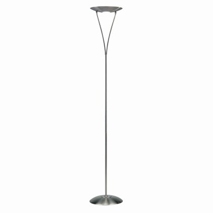 Dar Opus Floor Lamp Satin Chrome