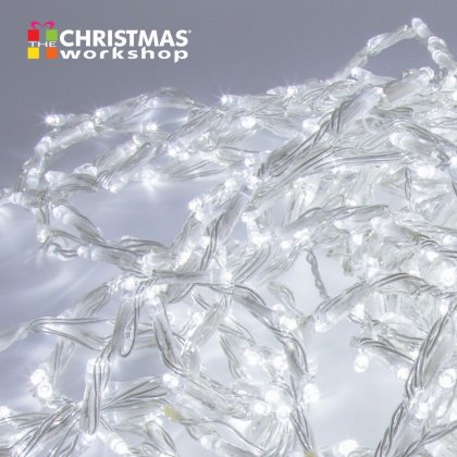 The Christmas Workshop Waterflow Curtain Chaser Lights 240 LED - White