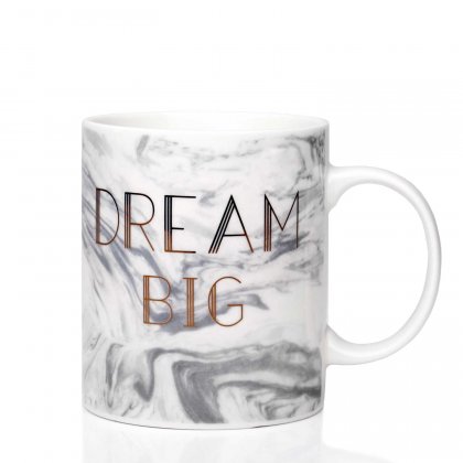 Sabichi Bone China Mug - Marble Dream Big