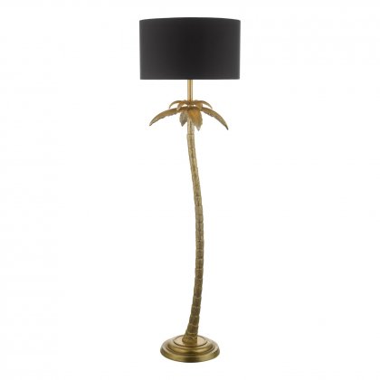 Coco Floor Lamp Antique Gold With Shade