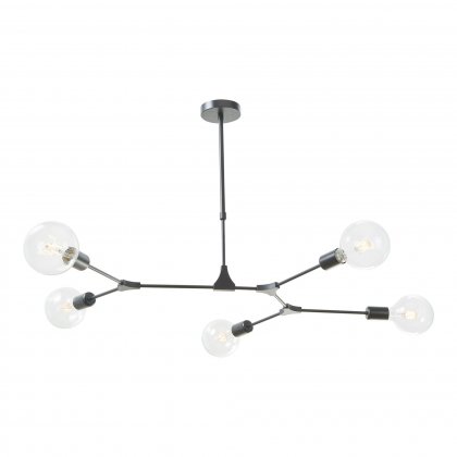 Euphemia 5 Light Pendant Black