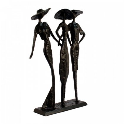 Elur Iron Figurine Ladies At The Races 27cm