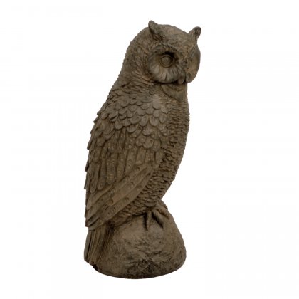 Solstice Sculptures Owl 41cm in Rust Effect