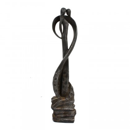 Solstice Sculptures Tender Kiss 82cm in Ebony Effect