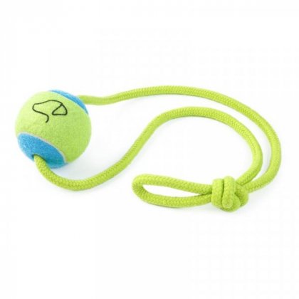Zoon Pooch Tennis Ball on a Rope 6.5cm