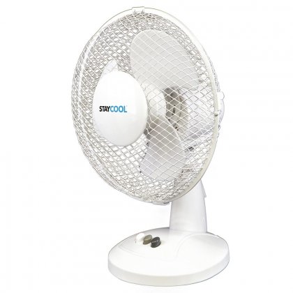 Lloytron StayCool 9'' (23cm) Desk Fan - White