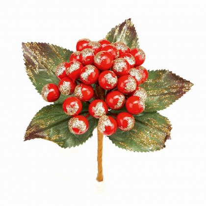 Premier Decorations Red Berry Pick 10cm