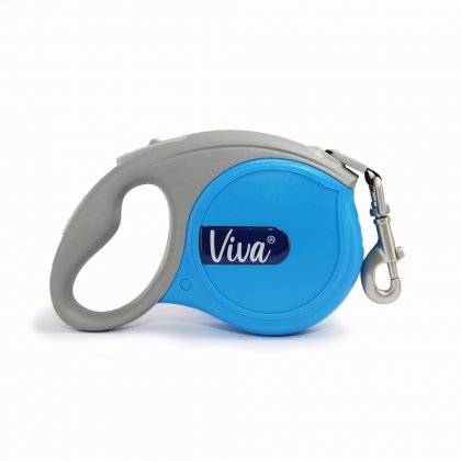 Ancol Viva Tape Lead Blue Small 5m