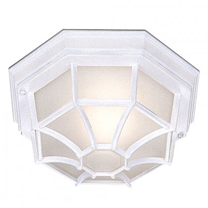 Searchlight Outdoor & Porch White Flush Light