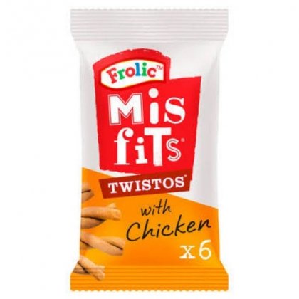 Misfits Twistos Dog Treats with Chicken 105g