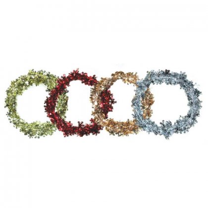 Festive Wonderland Snowflake Foil Garland - Assorted