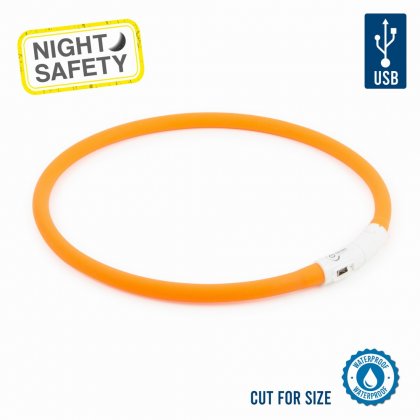 Ancol USB Flashing Band - Orange