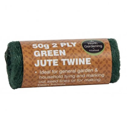 Garland 50g 2 Ply Jute Twine - Green