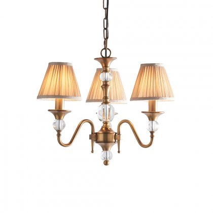 Endon Polina antique brass 3lt Pendant