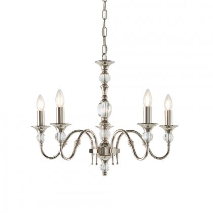 Endon Polina nickel 5lt Pendant