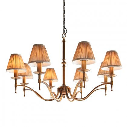 Endon Stanford antique brass 8lt Pendant