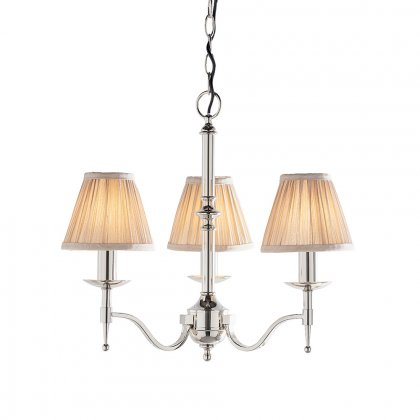 Endon Stanford nickel 3lt Pendant