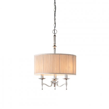 Endon Stanford nickel 3lt Pendant