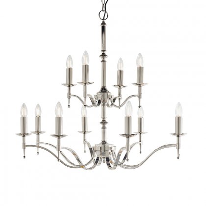 Endon Stanford nickel 12lt Pendant