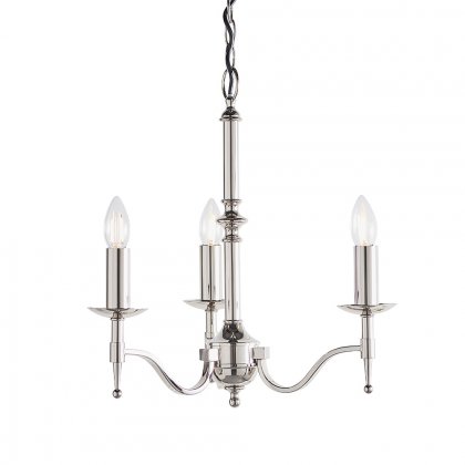 Endon Stanford nickel 3lt Pendant