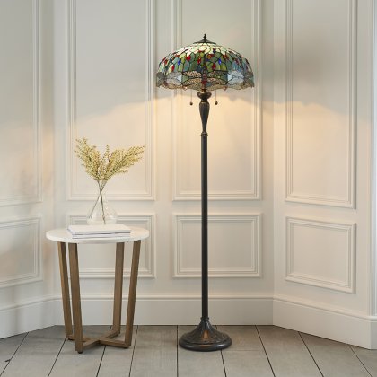 Dragonfly blue 2 light Floor lamp