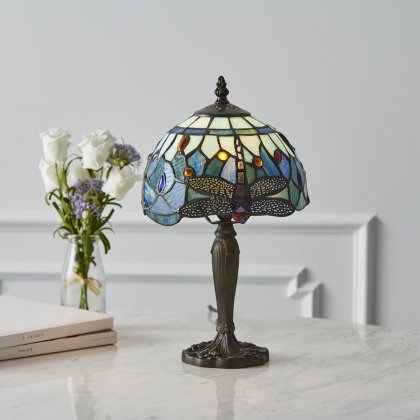 Dragonfly blue 1 light Table lamp