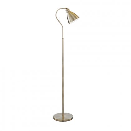 Searchlight Adjustable Floor Lamp - Antique Brass - 1Xe27