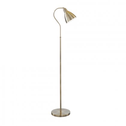 Searchlight Adjustable Floor Lamp Antique Brass 1Xe27