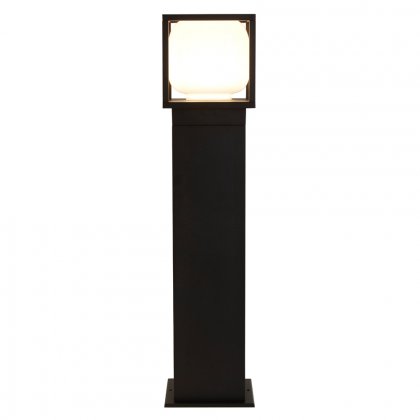 Searchlight Athens Outdoor Led Post, Die Cast With Opal Shade