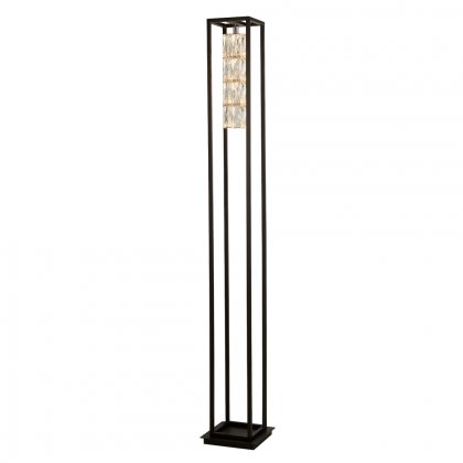 Searchlight Elevator Floor Lamp With Matt Black Frame.