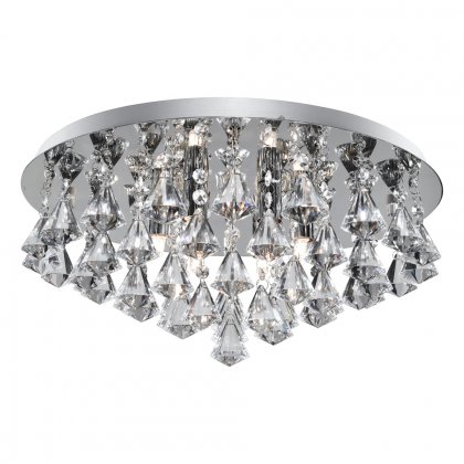 Searchlight Hanna 8 Light Chrome Xtal Fitting G9