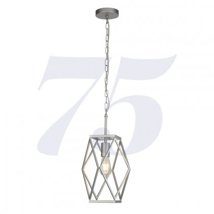 Searchlight Chassis Satin Silver Pendant