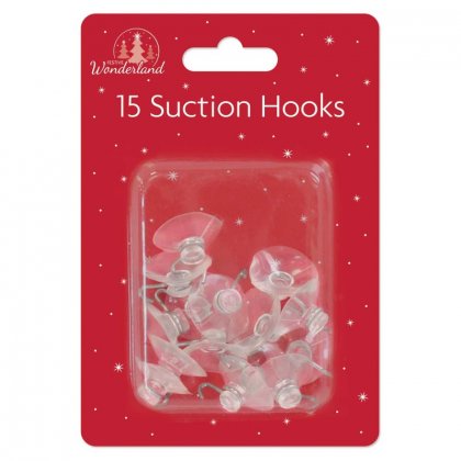 Festive Wonderland Small Suction Hooks (Pack of 15)