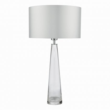 Samara 1 Light Table Lamp Clear Glass Base Only