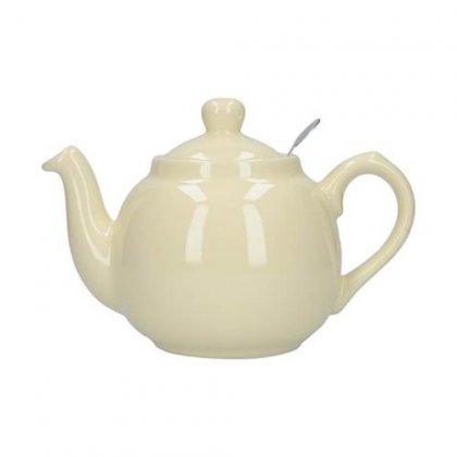 London Pottery Traditional Farmhouse Filter Teapot 2 Cup - Ivory