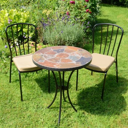 ONDARA 60cm Table with 2 MILAN Chairs Set