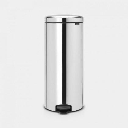 Brabantia newIcon 30 Litre Pedal Bin in Brilliant Steel