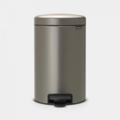 Brabantia newIcon 12 Litre Pedal Bin in Platinum