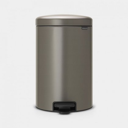 Brabantia newIcon 20 Litre Pedal Bin in Platinum